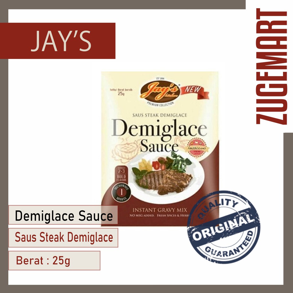 

Demiglace Sauce / Saus Steak Demiglace 25gr