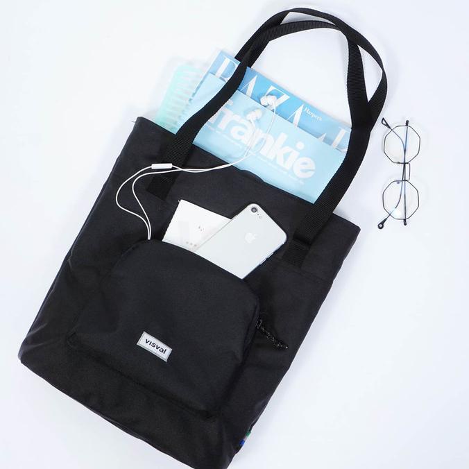 Visval - Tote Bag - Galla - Hitam