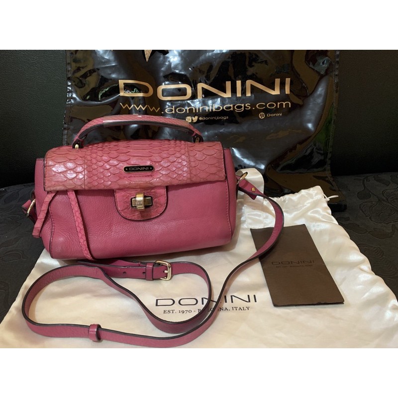 (onbooked) sisa pelunasan preloved tas donini vigo phyton pink
