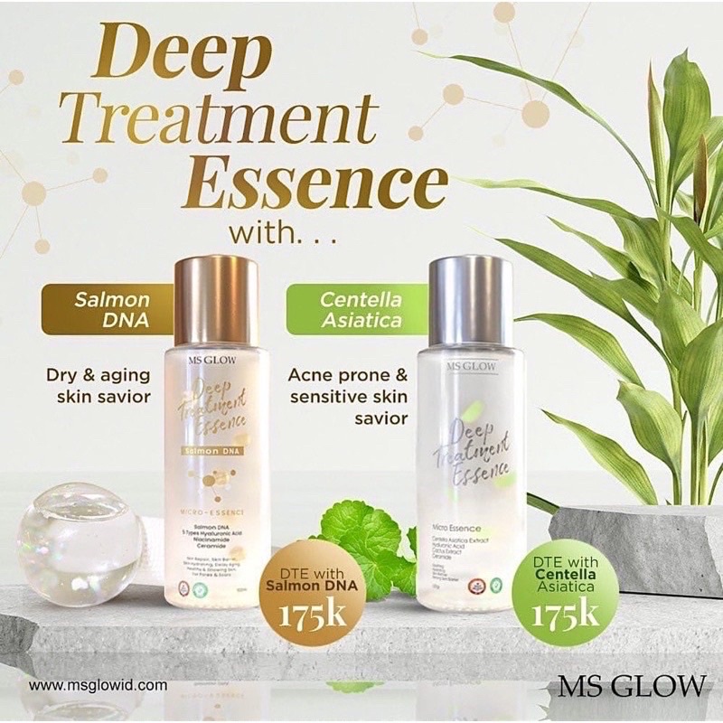 DTE Salmon/Centella + FREE Serum peeling Deep Treatmen essence MSGLOW MS GLOW