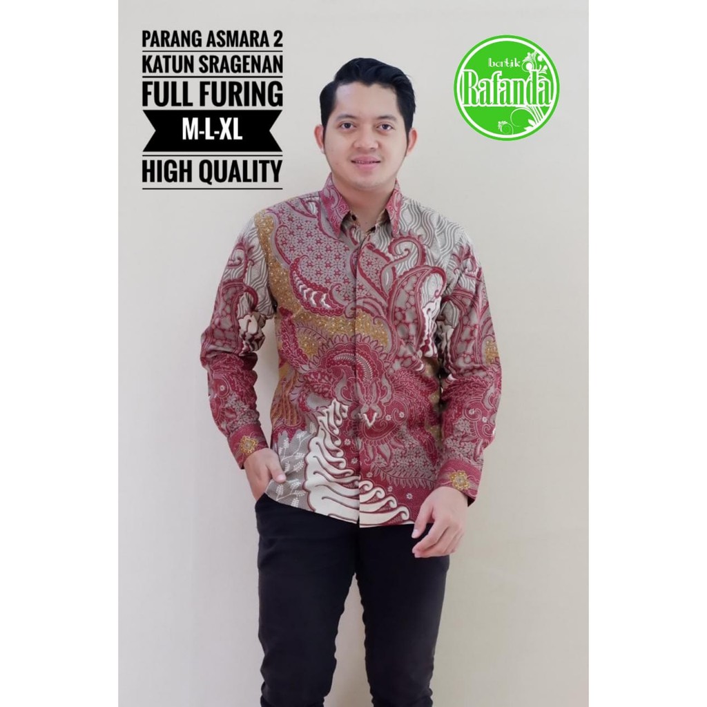 Parang Asmara 3 Kemeja Batik Pria Panjang Full Furing by Rafanda