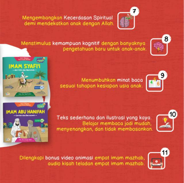 KISAH TELADAN PARA IMAM MADZHAB (BONUS VIDEO ANIMASI dan BUKU 30 HARI KEMENANGAN)