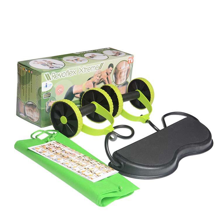 Revoflex Xtreme Alat Olahraga Gym Rumah Alat Fitness Extreme Pembakar Lemak Abs Roller Portable