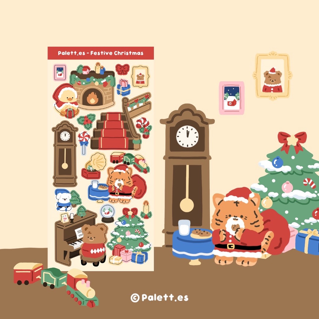

[LAST STOCK] Palett.es - Festive Christmas Sticker Sheet