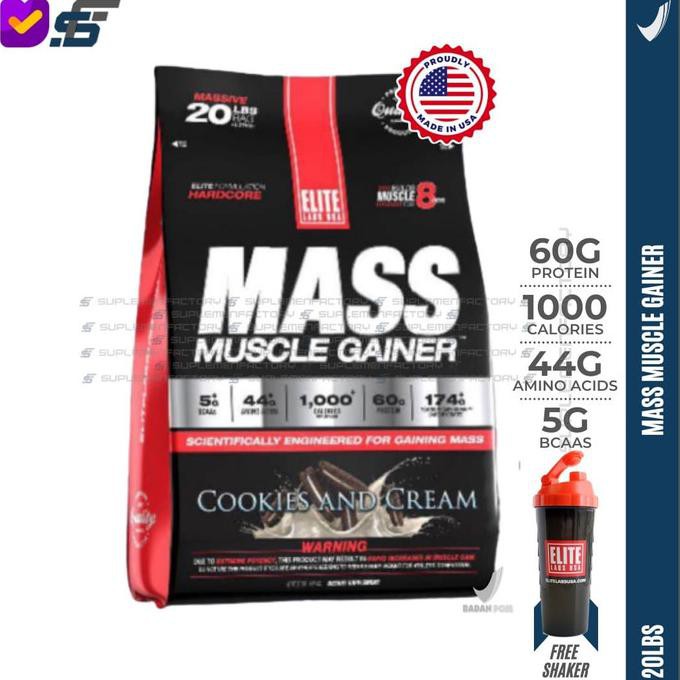 Ready - Elite Labs Mass Muscle Gainer 20 Lbs