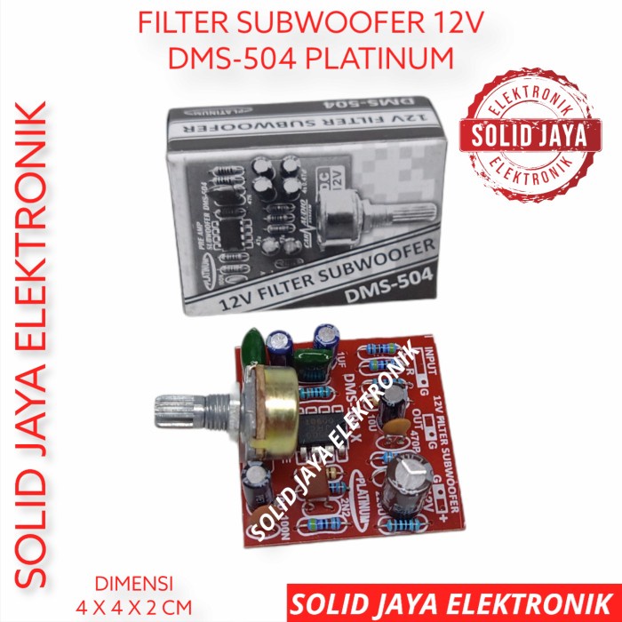 KIT FILTER SUBWOOFER SUB WOOFER BASS PLATINUM DMS-504 DMS 504 DMS504