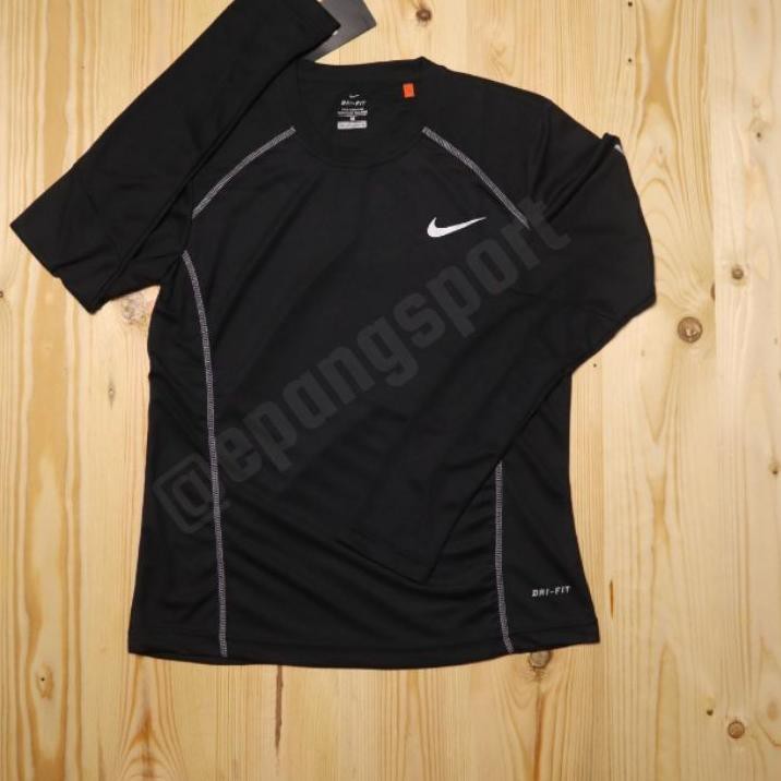 Lagi Tren.. KAOS JERSEY NIKE CEWEK WANITA LARI SEPEDA GYM SENAM LENGAN PANJANG