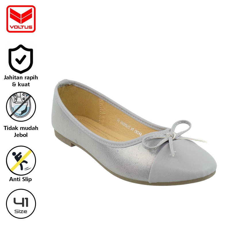 VOLTUS Sepatu Wanita Frisca Grey Size 36-41 Slipper Women Shoes Sepatu Perempuan VOL-1552320 Abu-Abu
