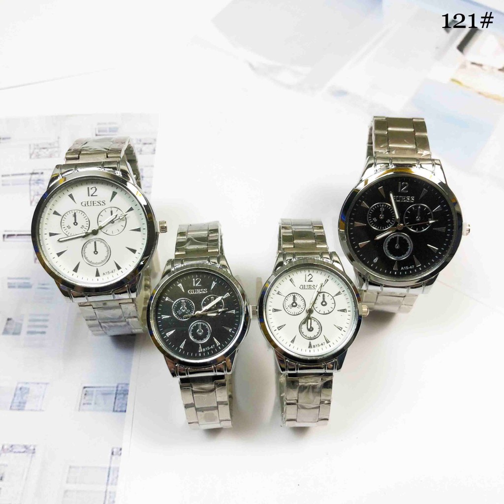 Jam Tangan Guess Watch Couple 121  LOP 11  jam tangan batam impor original tali analog digital kulit