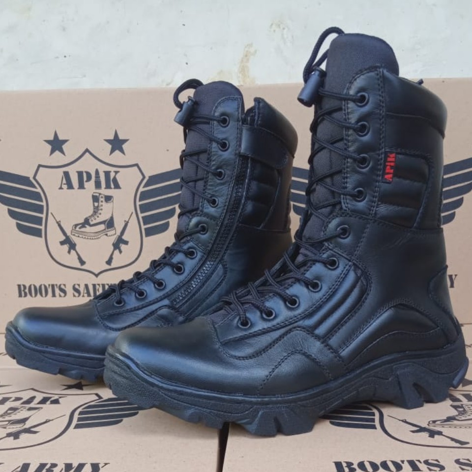 SEPATU PDL LGR RJR SOL DELTA APIK KULIT SAPI ASLI SEPATU PDL DINAS TNI POLRI SECURITY SATPAM