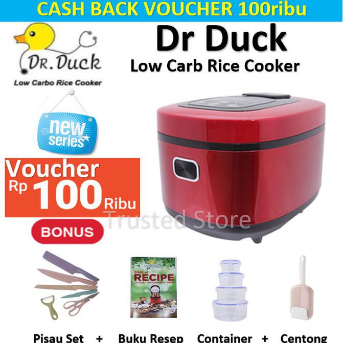 NEW / Promo Dr Duck Low Carbo Rice Cooker - Rice Cooker Rendah Karbo / BERKUALITAS