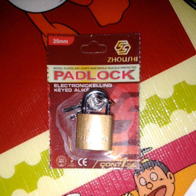 Gembok 25mm 2 Kunci / Gembok Rumah