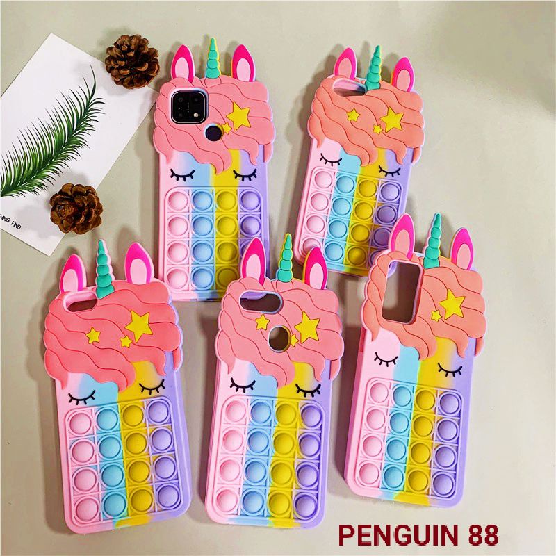 CASE OPPO A12 CASING POP IT POLOS UNICORN