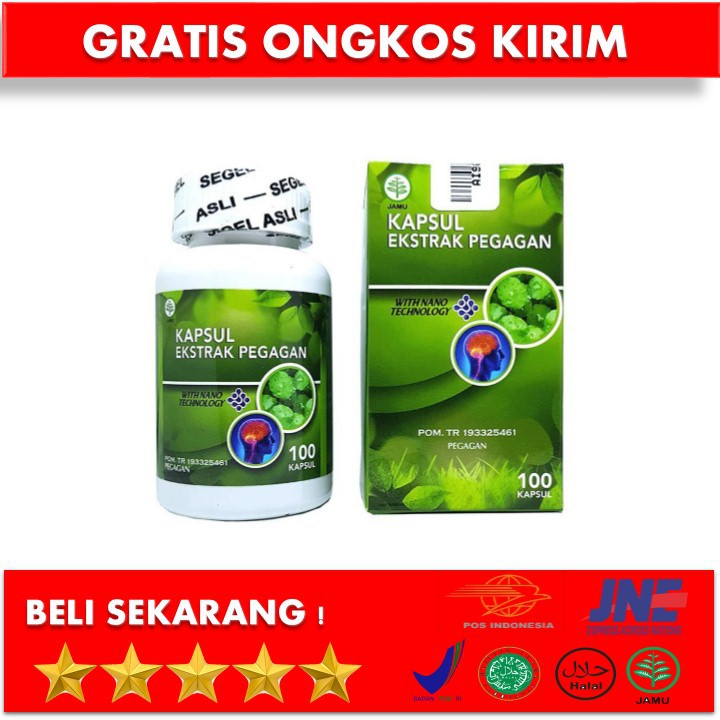 Kapsul Extra Pegagan isi 100kapsul  With Nano Technology Asli Original