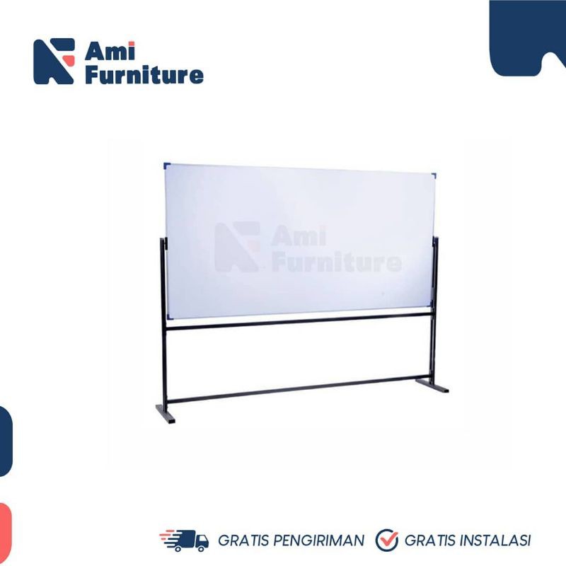 

White Board+Stand papan tulis modern seri SHIRO merk Chitose