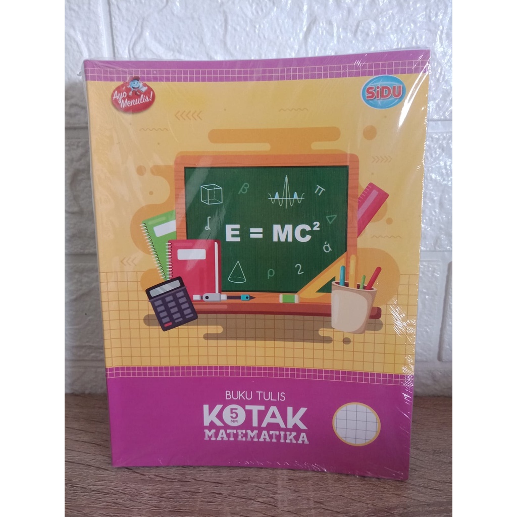 

Buku Tulis Sidu 38 Kotak Kecil/Buku tulis strimin/Buku Tulis Kotak Matematika 5mm