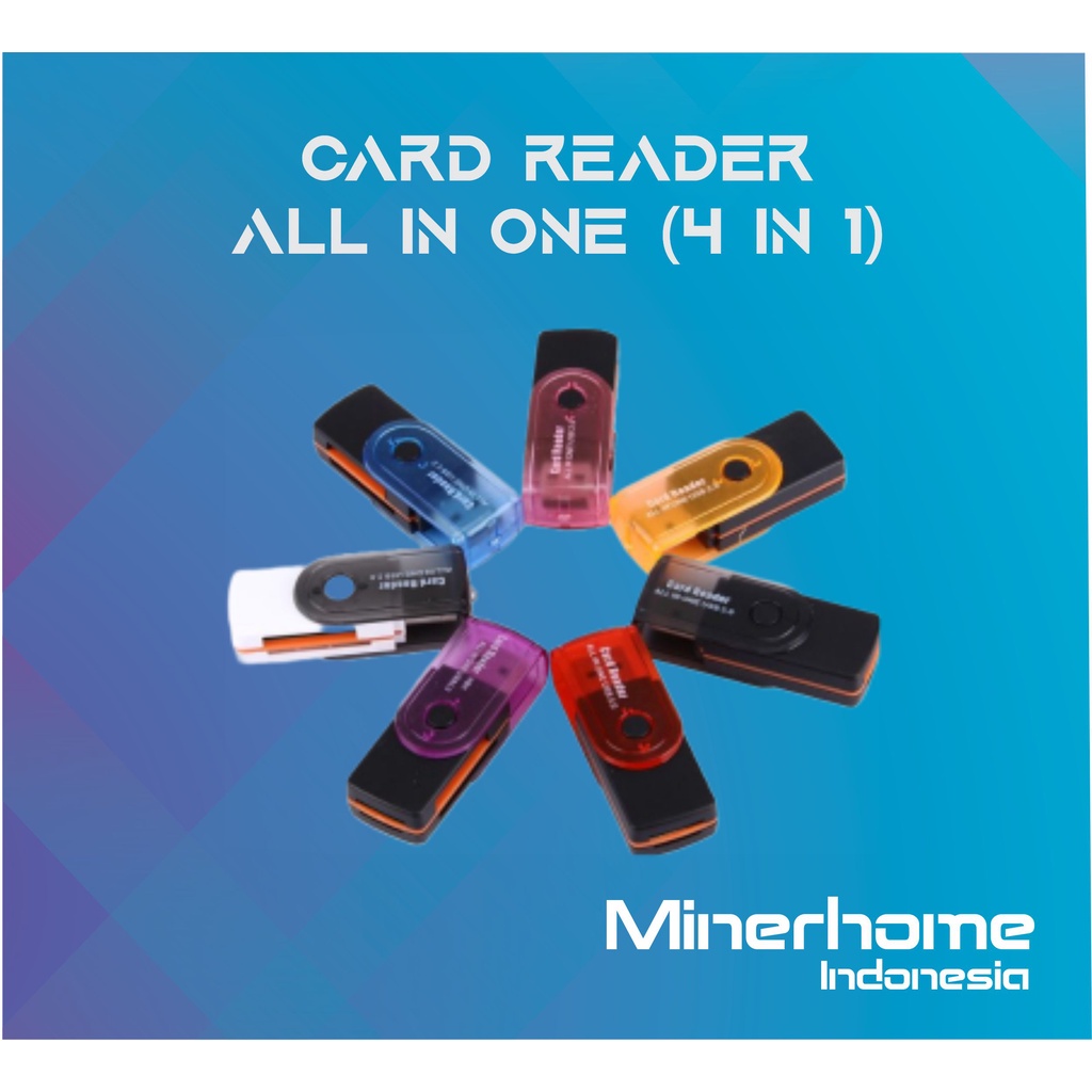 Multi Card Reader 4in1 - Memory Converter to Flashdisk