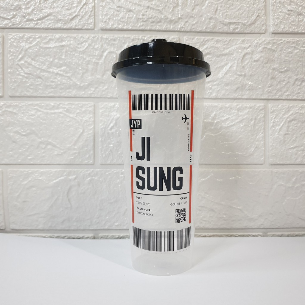 [ MHN BACA DESKRIPSI PRODUK ] REUSABLE CUP BARCODE STRAYKIDS (READYSTOK)