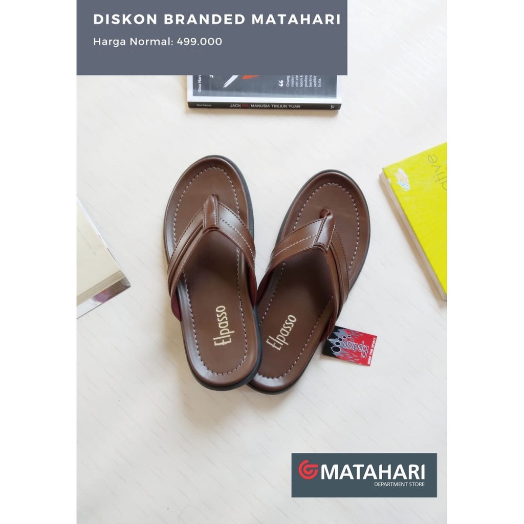 sandal pria casual kekinian sandal pria kulit murah Brandid Mall ELPASSO
