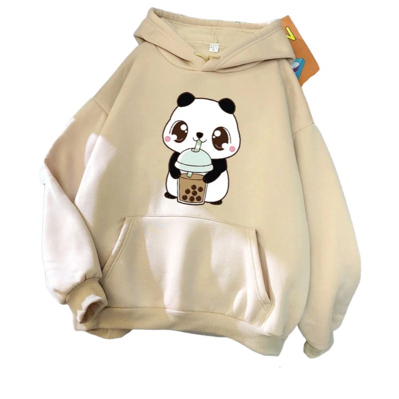 Jaket Anak Boba Panda 4-13 Thn ll Sweater Anak Perempuan Boba