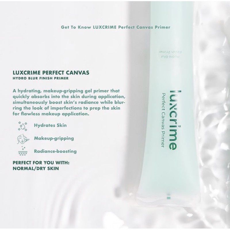 (Share in Jar) Luxcrime Perfect Canvas Primer Hydro Blur Mattifying Primer Share in Jar