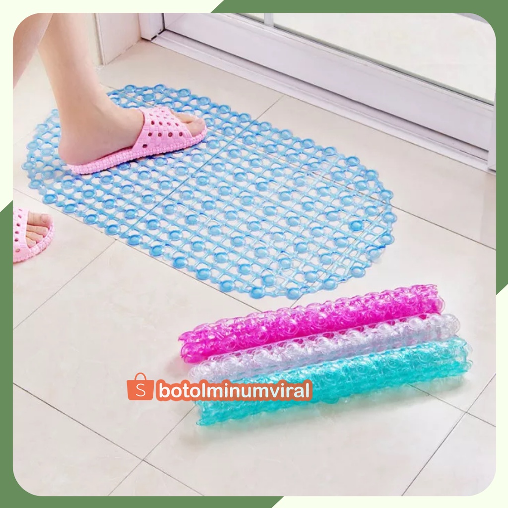 Keset Karpet Alas Kamar Mandi Anti Selip Licin Slip Silicon Transparan