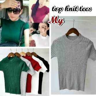 Sweater Top Knit TurtleneckI