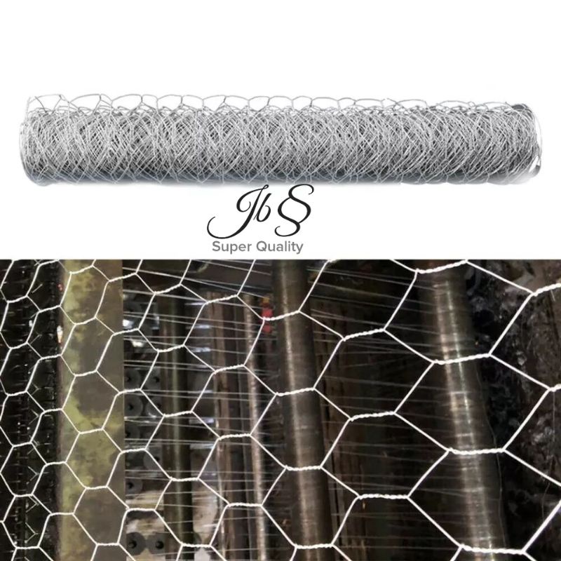 KAWAT AYAM GALVANIS/ CHICKEN WIRE MESH (1/2&quot; INCH) 90CM X 7,5 METER