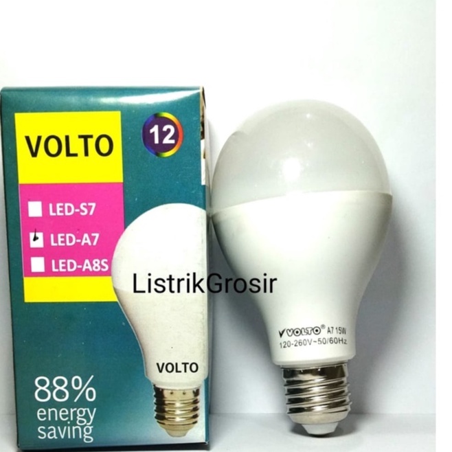 Lampu Bohlam Led A7 Jastec Volto 15w Putih SNI Lampu Premium