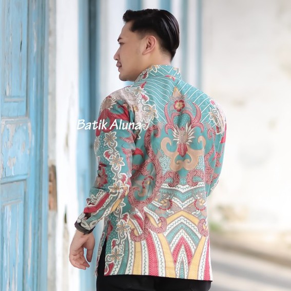 Baju Batik Pria Lengan Panjang Modernpremium Elegan Elegan Bahan Katun Kemeja Batik Pria Lapis Furing Motif Terbaru Terlaris Batik Couple Modern FASHION BATIK ALUNA PCW 071