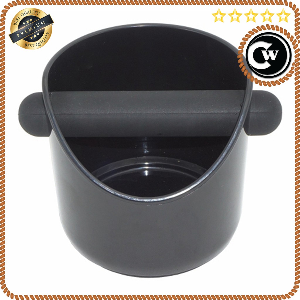 Mini Knock Box Espresso 10.6 x 11.3 x 6.2 cm | Penampung Ampas Espresso Kapasitas 1kg | Waste Container Anti Slip