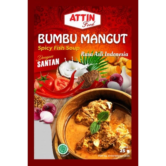 

Bumbu Mangut Siap Pakai ATTIN (25gr)