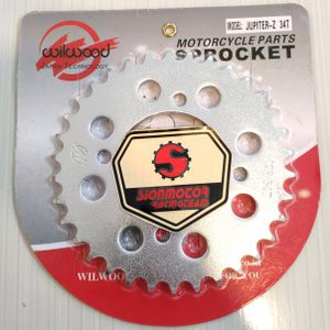 Gir Gear Belakang / Rear Sprocket Yamaha Jupiter / RX King / Vega / F1ZR Ukuran 428 - 34T Wilwood-4