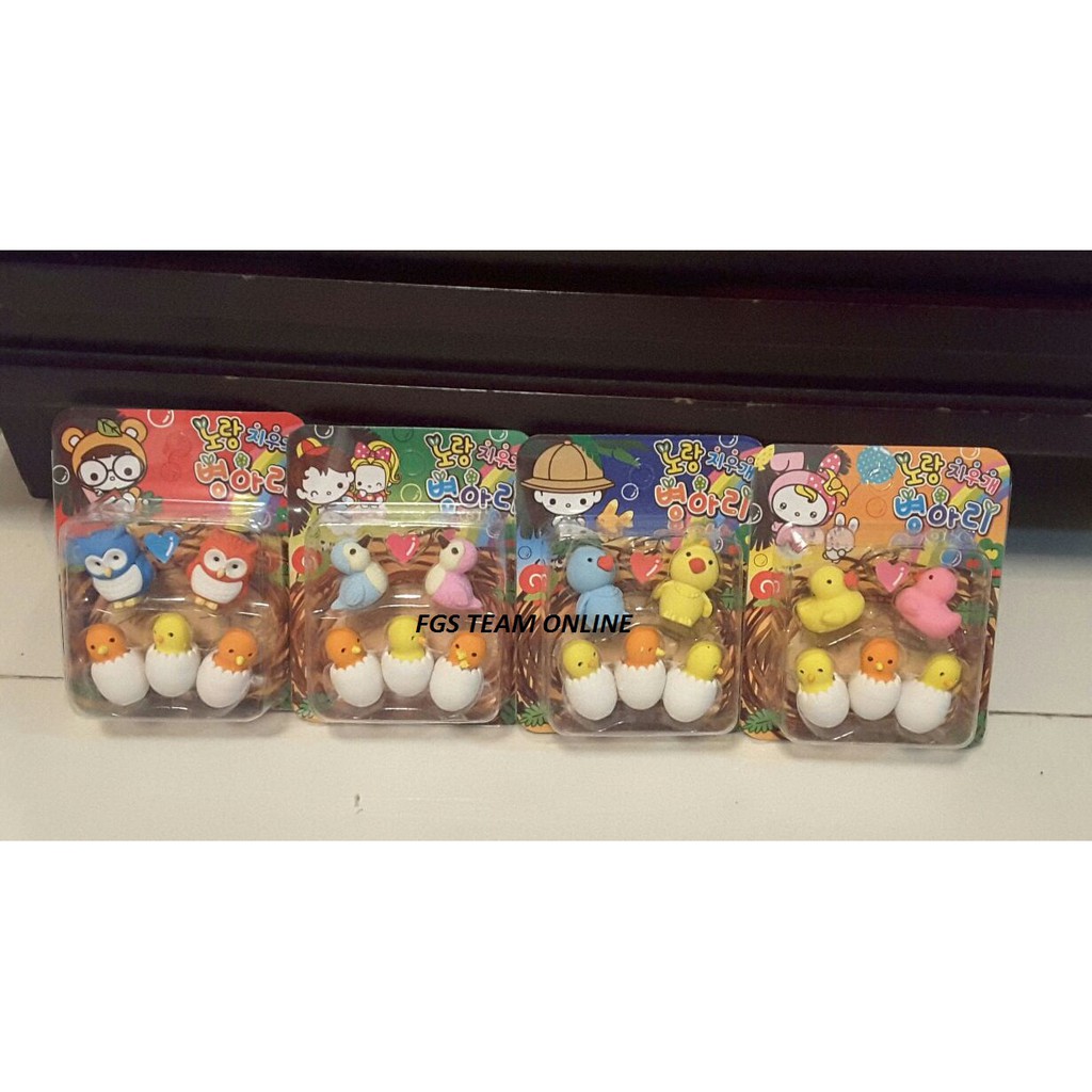 

PENGHAPUS MOTIF BURUNG BEBEK DAN AYAM BESERTA TELUR ANAK NYA SET 4