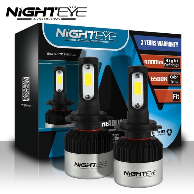 NightEye Lampu Mobil Headlight LED H11 COB 2 PCS - A315-S2-H11 - Black/Gray