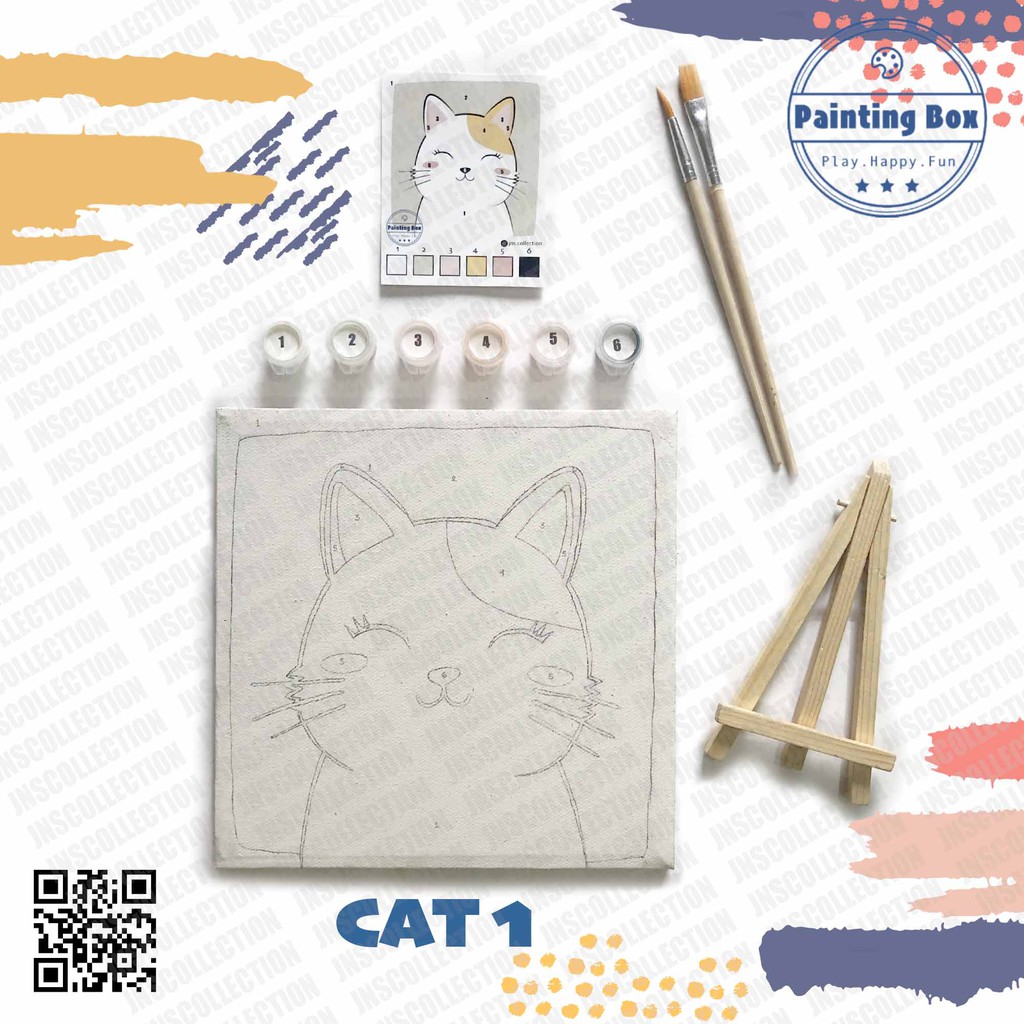 

PAINT BY NUMBER by Painting BOX I Painting Kit I Aktivitas melukis anak DIY KIT