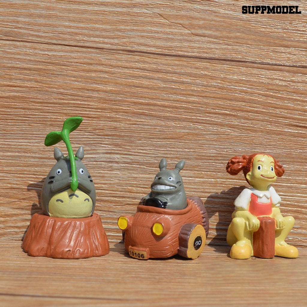 10pcs Mainan Boneka Kartun My Neighbor Totoro Untuk Dekorasi Interior Mobil
