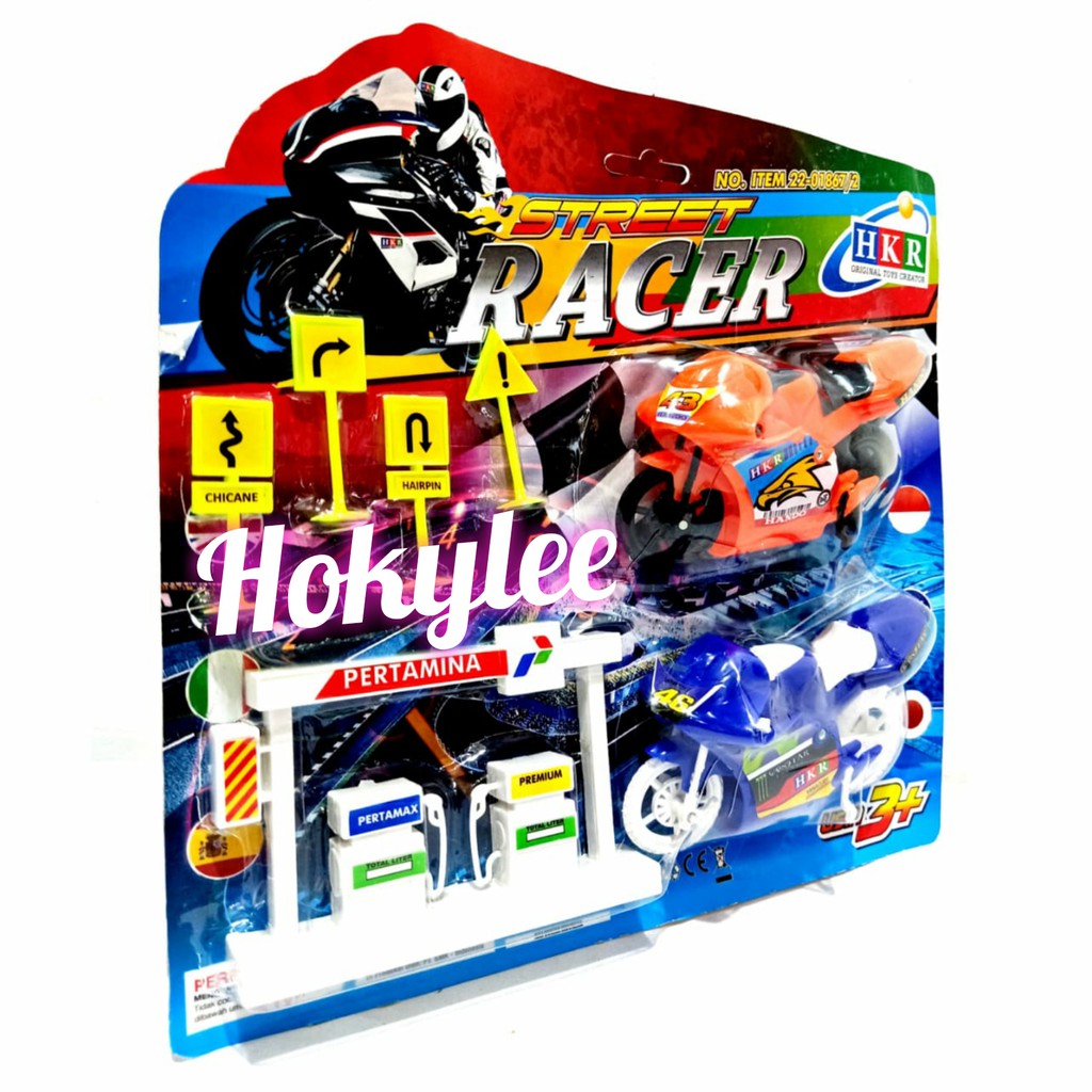 MAINAN ANAK MOTOR GP SET POM BENSIN NO.22-01867/2