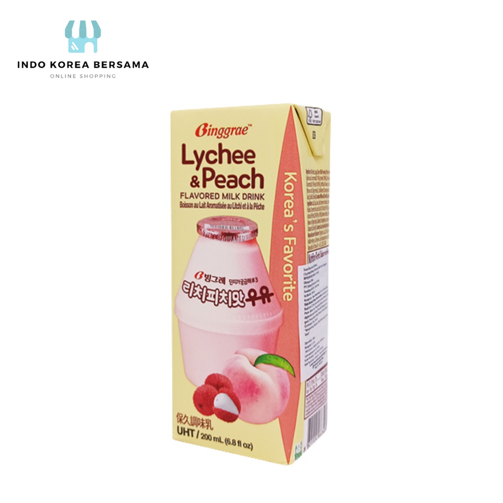 

Binggrae Lychee & Peach Milk 200ml