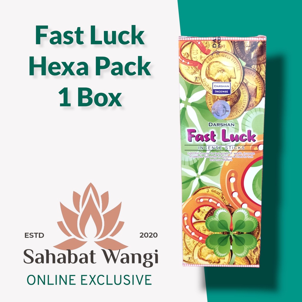 Dupa India Darshan Fast Luck Hexa Short ( 6 Pack)