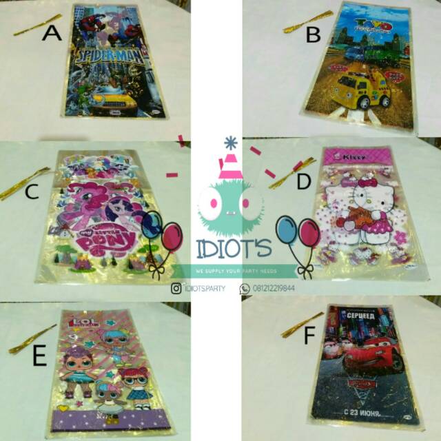 

Plastik snack ulang tahun