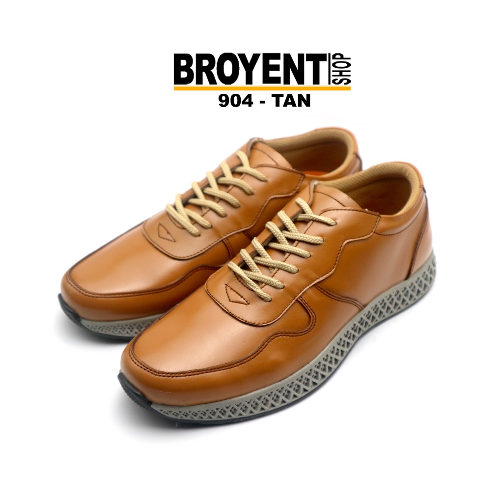 Sepatu Sneaker Pria Casual Kulit Asli 904