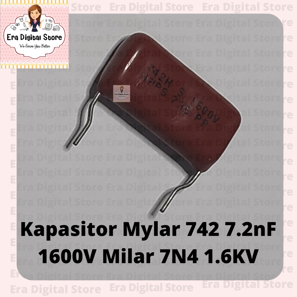 Kapasitor Mylar Milar 742 7.2nF 1600V 7N4 1.6KV