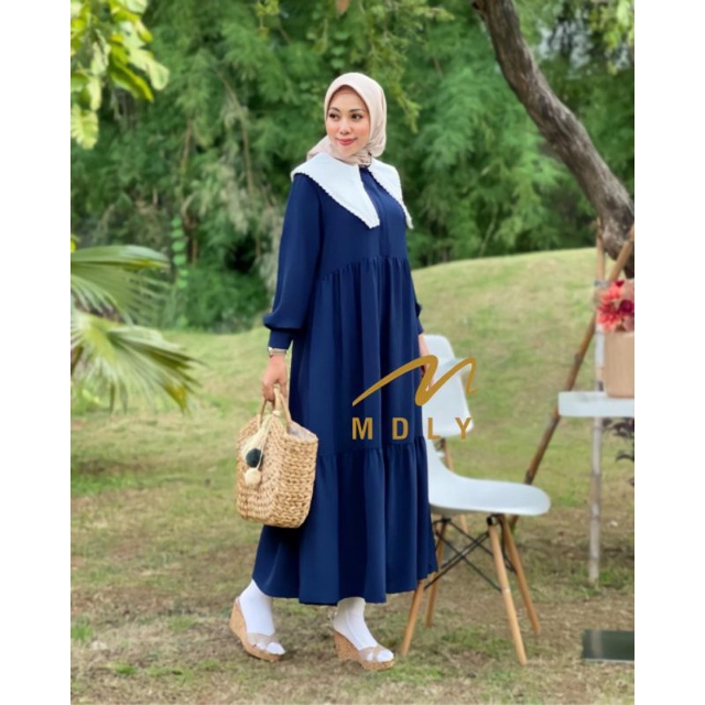 GAMIS WANITA TRENDY TERBARU MAURA MIDI DRESS BY MDLY