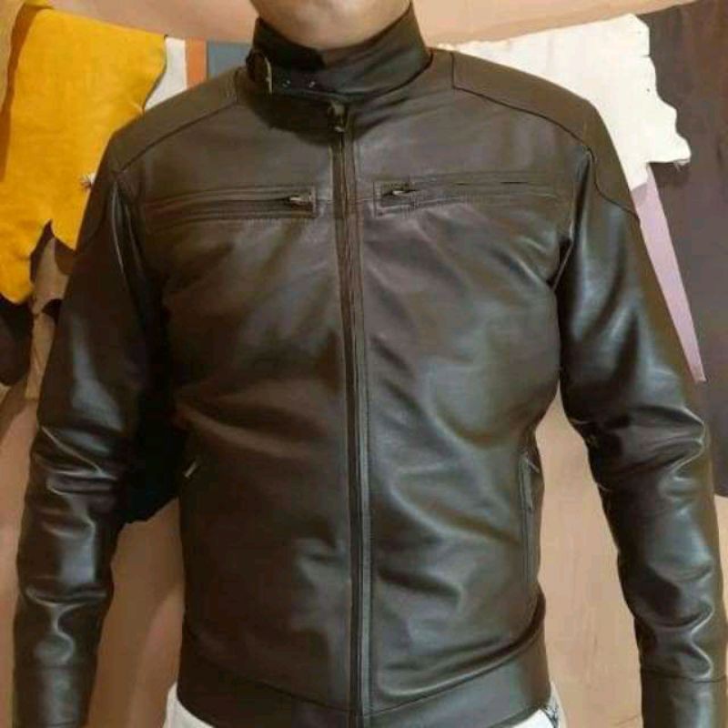 jaket kulit domba jaket motor