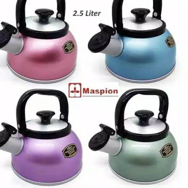 Maspion Teko/ Kettle Bunyi Rigoletto Summer 2.5Liter Alumunium RANDOM