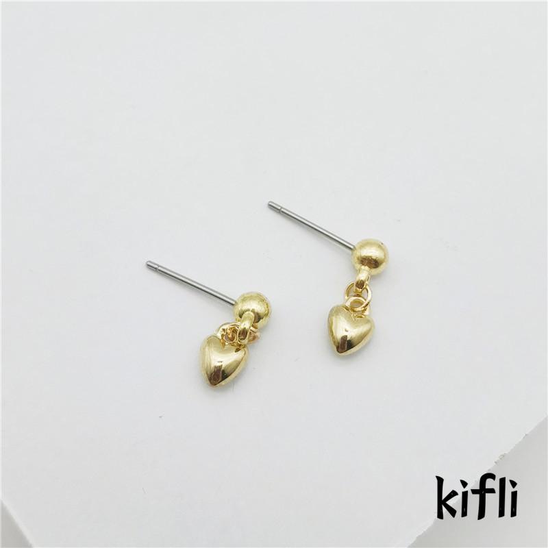 Anting Bentuk Hati Kecil Desain Niche Untuk Wanita