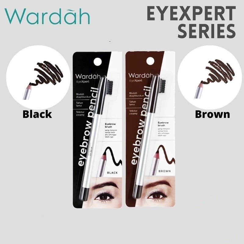 Wardah Eyebrow Pencil/ Wardah EyeXpert /Pensil Alis Wardah