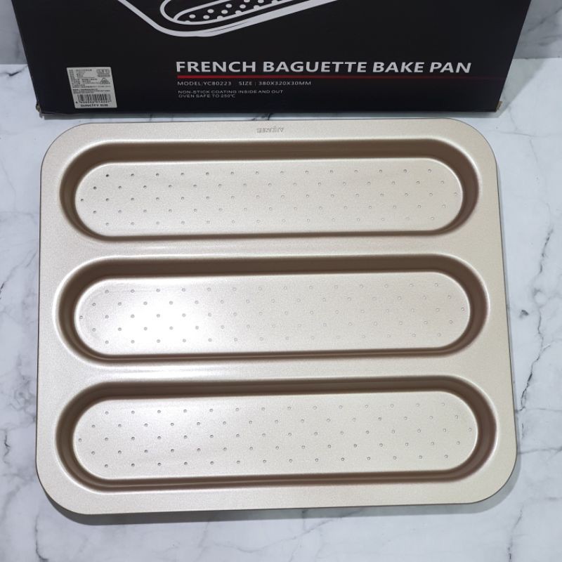 Suncity French Baguette Bake pan / loyang roti / non stick baking pan