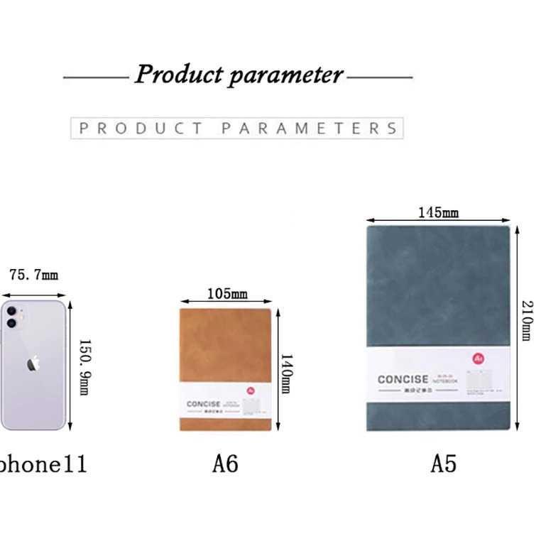 

ニZ Vichouse Buku Catatan Jurnal Notebook Cover PU Leather A6 - Gray HOT ITEM 3178 ◉